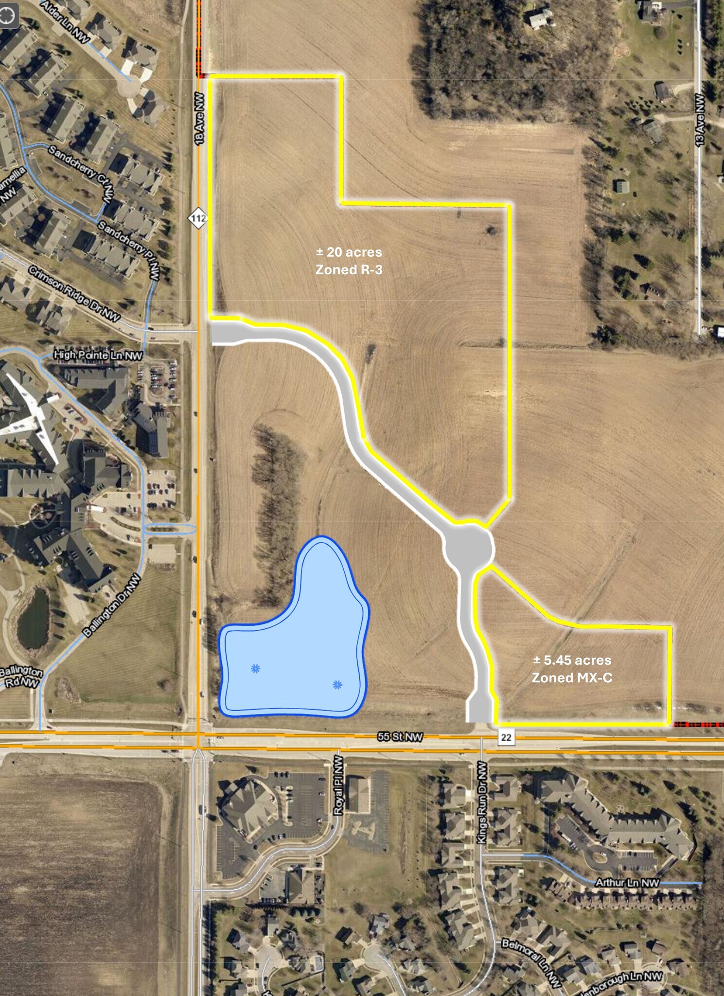 55th St NW, Rochester, MN for sale Site Plan- Image 1 of 3