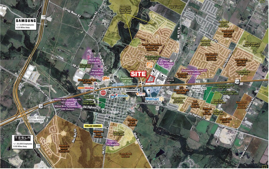 Hwy 290, Manor, TX for sale - Aerial - Image 1 of 2