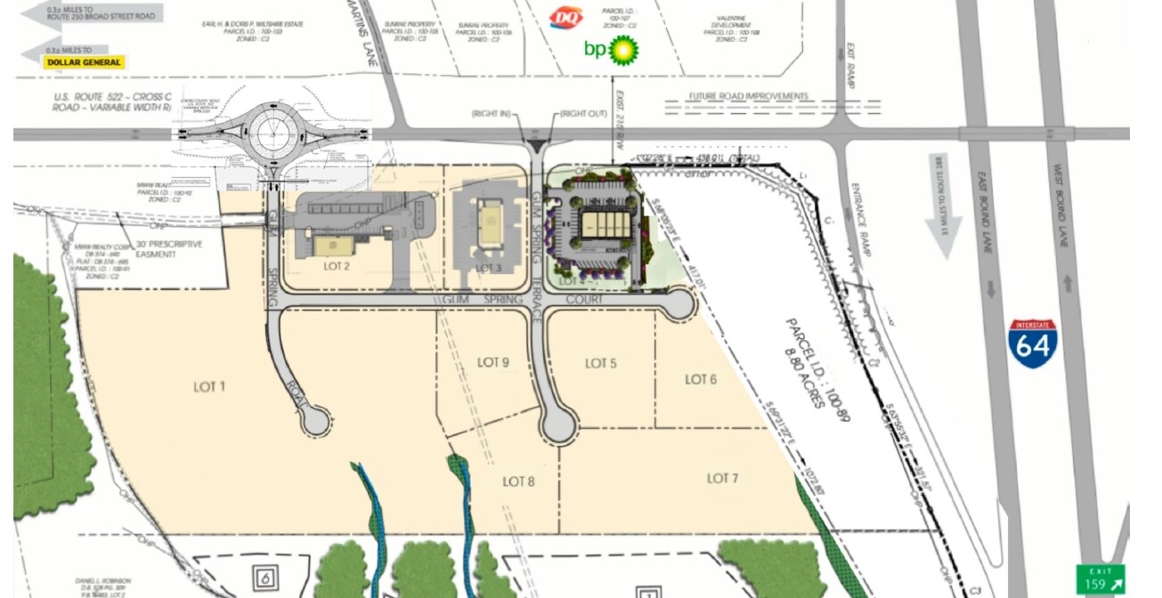 Cross Country Rd, Gum Spring, VA à vendre Plan cadastral- Image 1 de 4