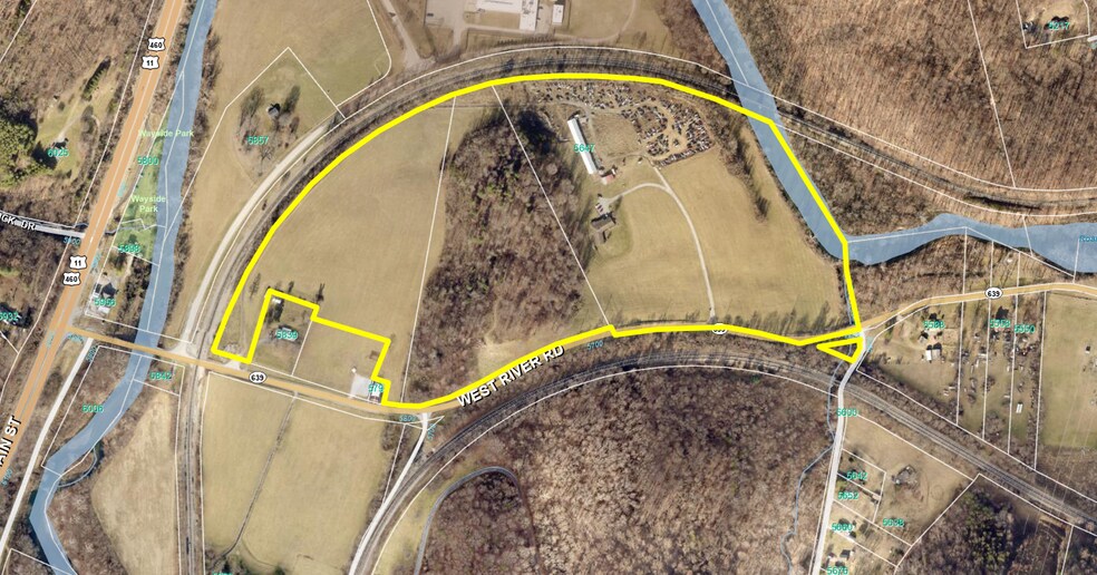 5647 W River Rd, Salem, VA for sale - Aerial - Image 3 of 4