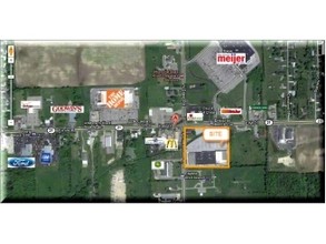 2500 E M 21, Corunna, MI - aerial  map view