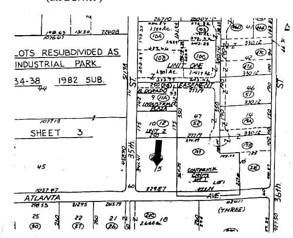 3502 E Atlanta Ave, Phoenix, AZ à louer - Plan cadastral - Image 3 de 7