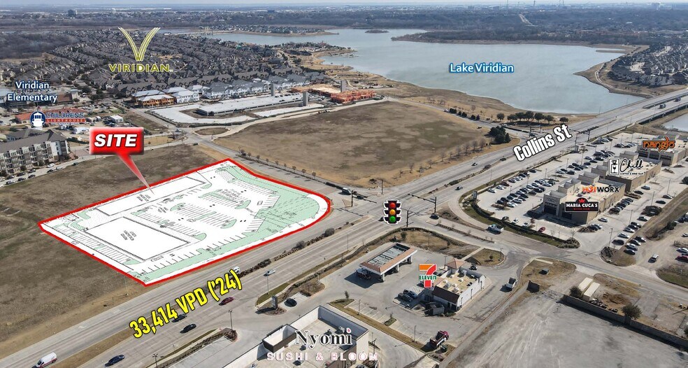 NEC of N Collins St & Blue Lake Blvd, Arlington, TX à louer - Photo du bâtiment - Image 3 de 3