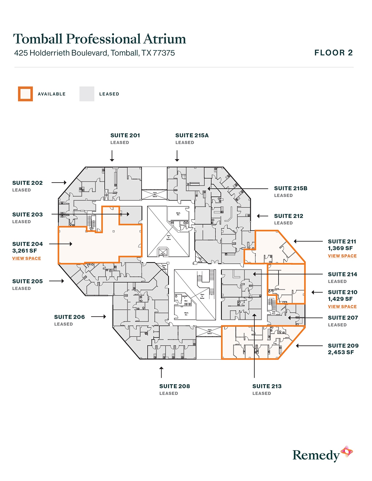 425 Holderrieth Blvd, Tomball, TX à louer Plan d’étage- Image 1 de 1