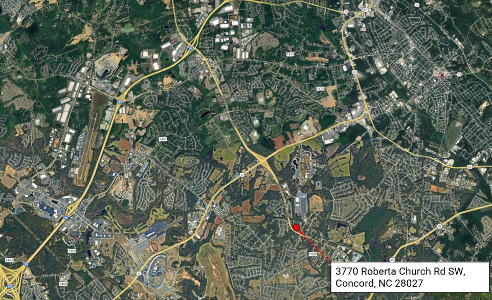 3770 Roberta Church Rd SW, Concord, NC for sale - Aerial - Image 2 of 3