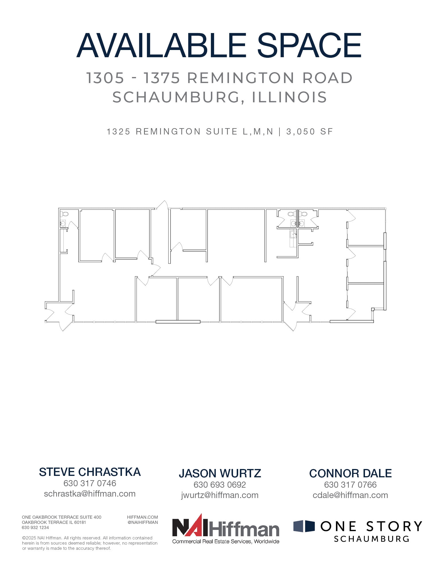1305 Remington Rd, Schaumburg, IL for lease Floor Plan- Image 1 of 2