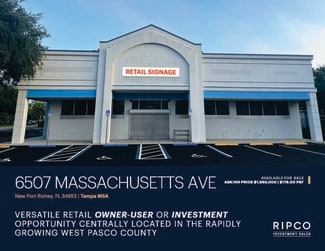 More details for 6507 Massachusetts Ave, New Port Richey, FL - Retail for Sale