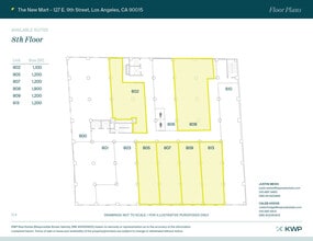 127 E 9th St, Los Angeles, CA for lease Floor Plan- Image 1 of 1