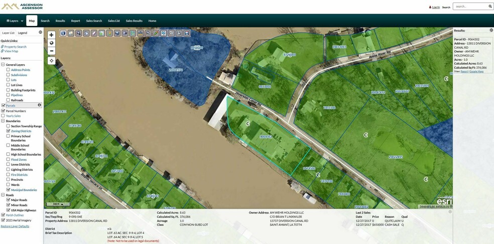 13811 Diversion Canal Rd, Saint Amant, LA for sale - Aerial - Image 3 of 5