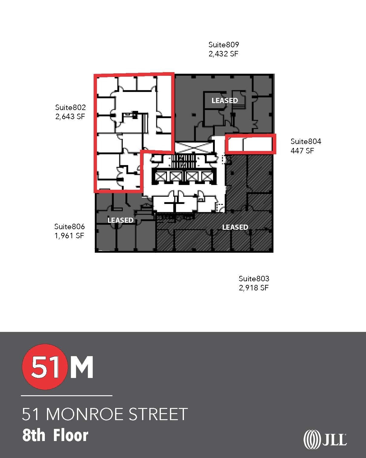 51 Monroe St, Rockville, MD à louer Plan d’étage- Image 1 de 1