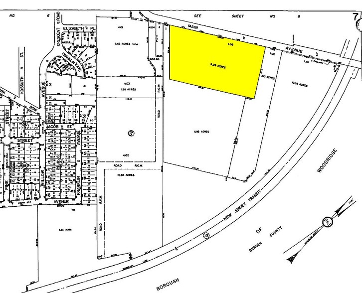 480 Main Ave, Wallington, NJ à louer - Plan cadastral - Image 2 de 16