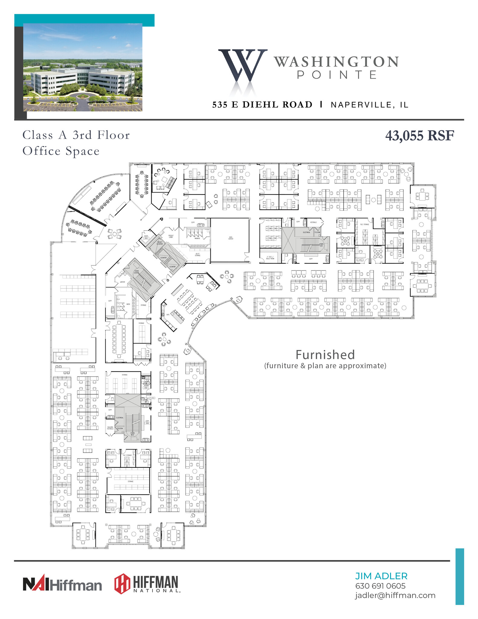 535 E Diehl Rd, Naperville, IL à louer Plan d’étage- Image 1 de 12