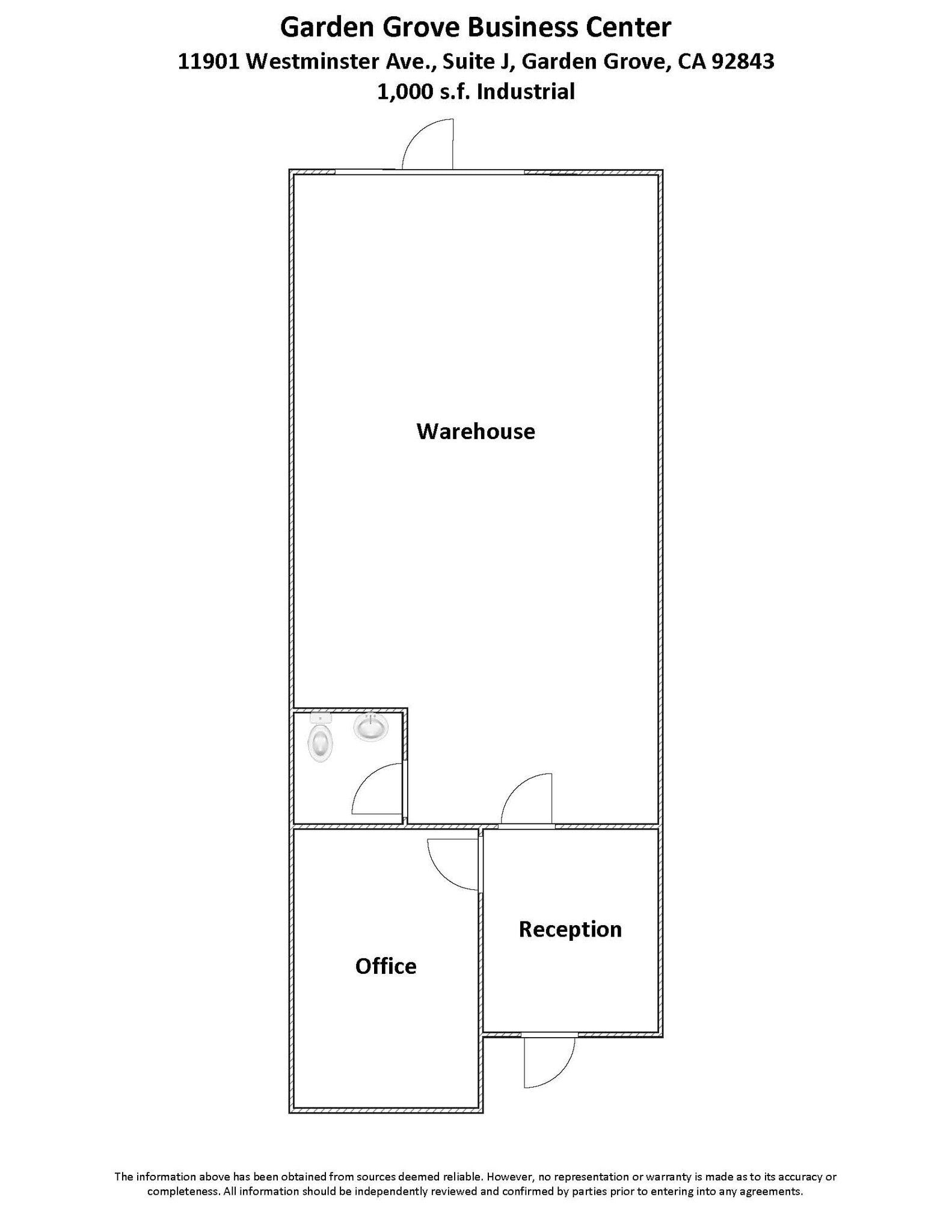 11901 Westminster Ave, Garden Grove, CA for lease Floor Plan- Image 1 of 5