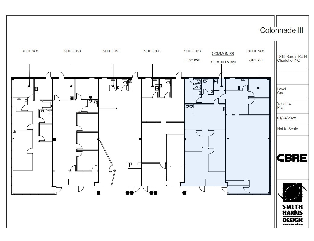 1805 Sardis Rd N, Charlotte, NC à louer Plan d’étage- Image 1 de 2