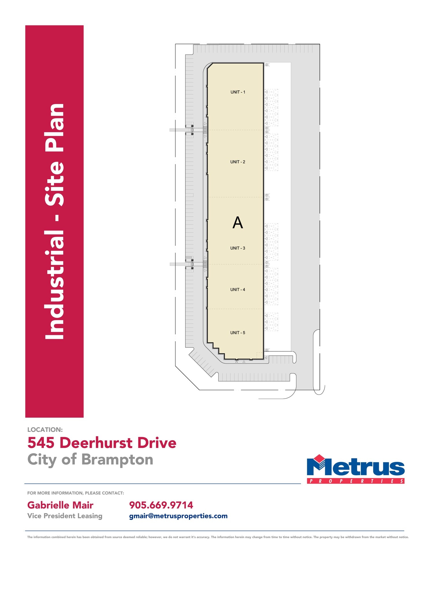 545 Deerhurst Dr, Brampton, ON for lease Site Plan- Image 1 of 1