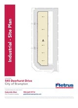 545 Deerhurst Dr, Brampton, ON for lease Site Plan- Image 1 of 1