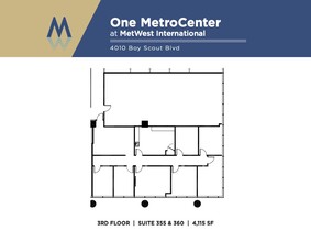 4010 W Boy Scout Blvd, Tampa, FL à louer Plan d’étage- Image 2 de 3