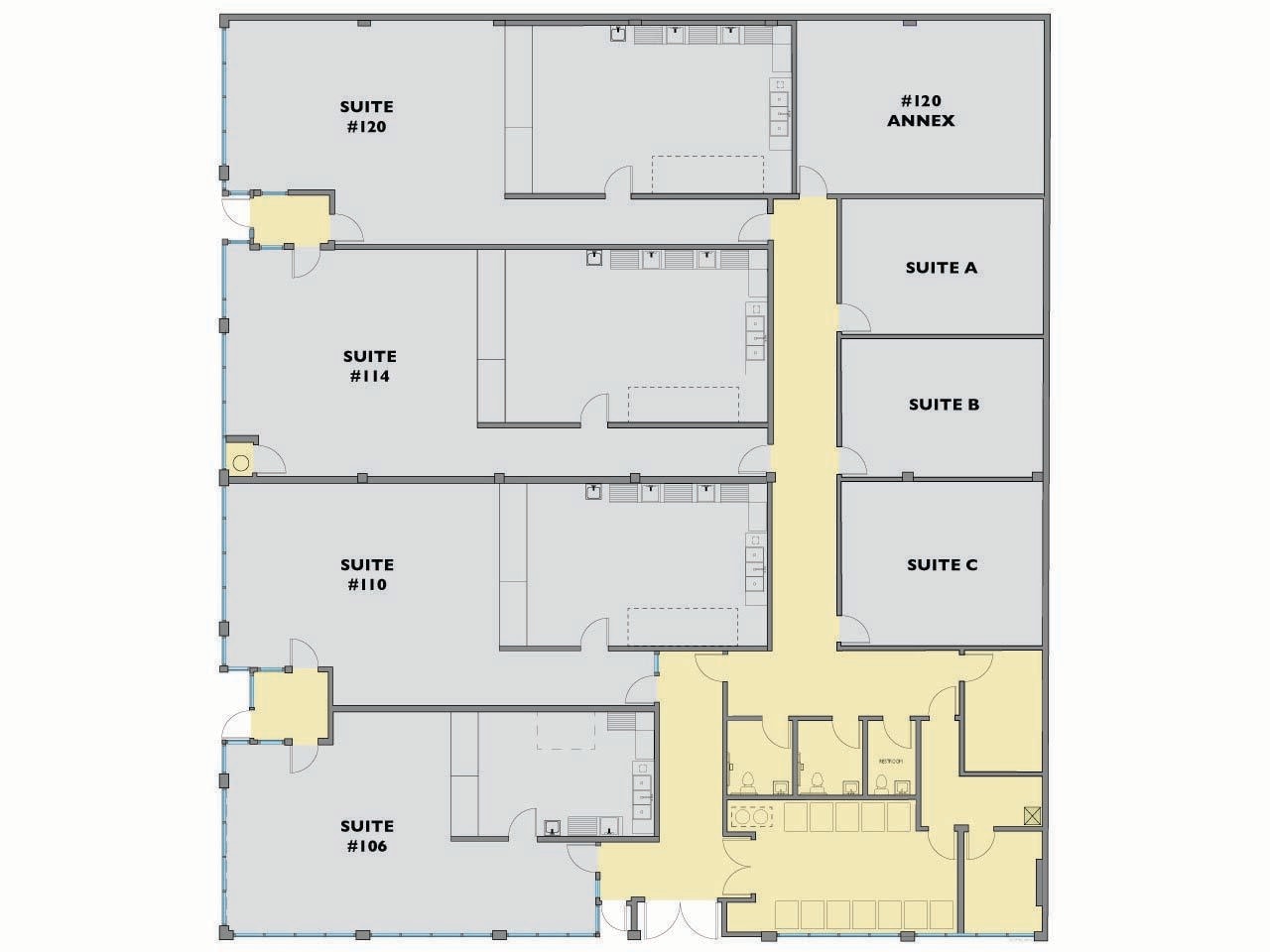 106 NE Grand Ave, Portland, OR à louer Plan d’étage- Image 1 de 2