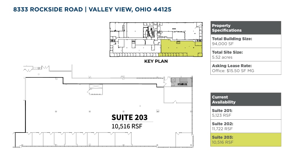 8333 Rockside Rd, Valley View, OH à louer Plan d’étage- Image 1 de 1
