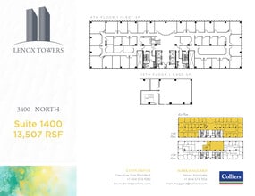 3400 Peachtree Rd NE, Atlanta, GA à louer Plan d’étage- Image 1 de 1