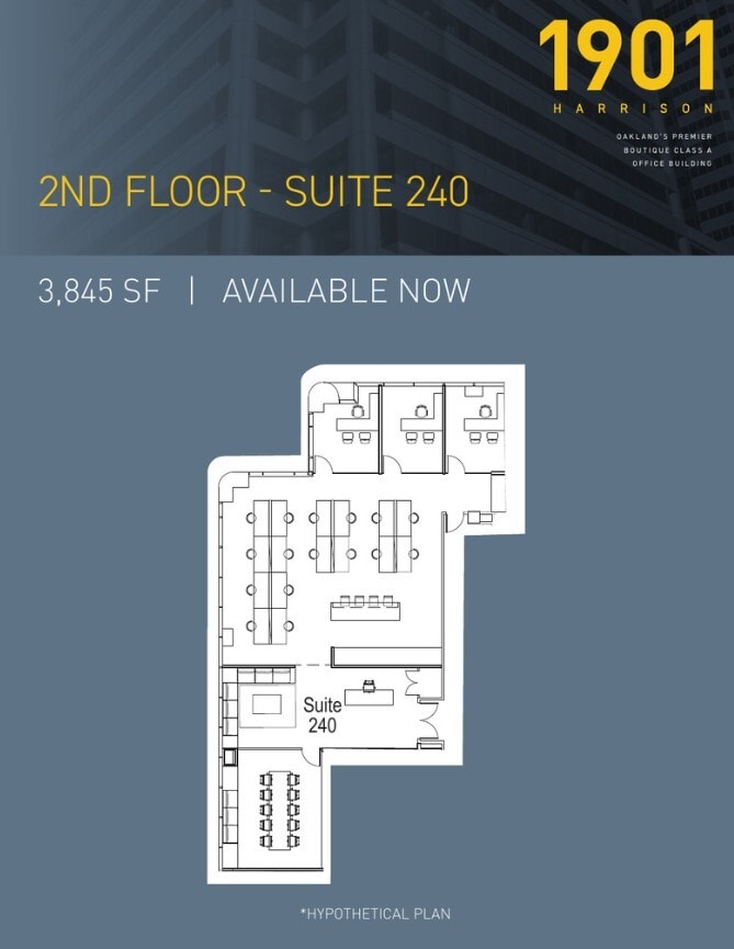 1901 Harrison St, Oakland, CA à louer Plan d’étage- Image 1 de 1