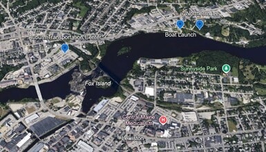 7 Northern Ave, Auburn, ME - AÉRIEN Vue de la carte