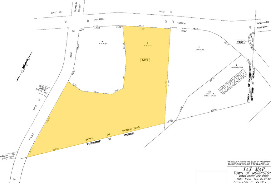 163 Madison Ave, Morristown, NJ for lease - Plat Map - Image 2 of 17