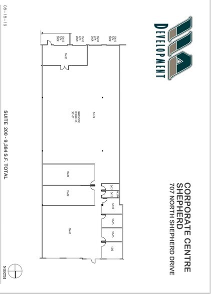 707 N Shepherd Dr, Houston, TX à louer - Plan d’étage - Image 2 de 10