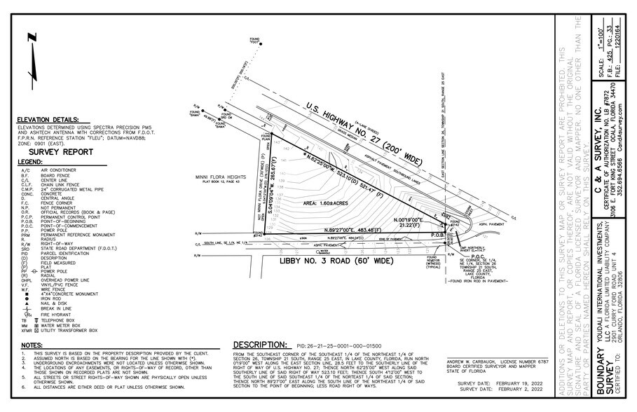 US Highway 27, Groveland, FL à vendre - Plan de site - Image 2 de 2