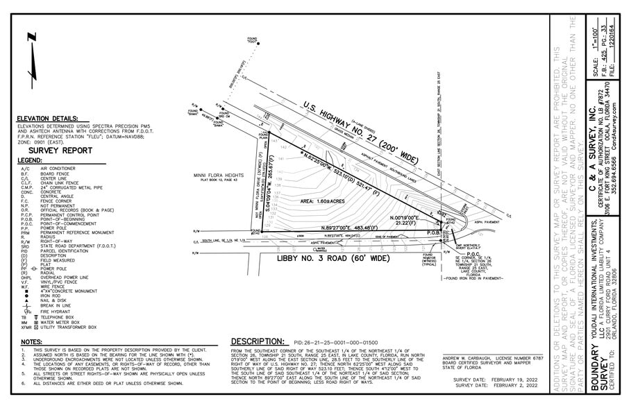 US Highway 27, Groveland, FL for sale - Site Plan - Image 2 of 2