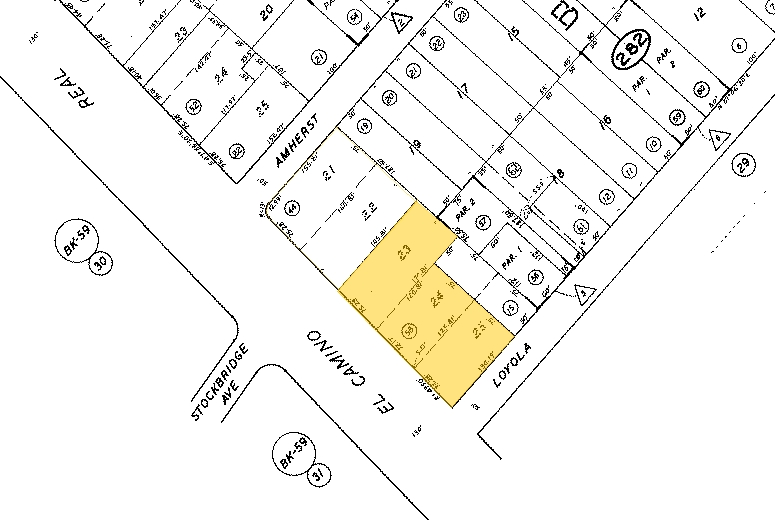 3351 El Camino Real, Atherton, CA à louer - Plan cadastral - Image 2 de 4