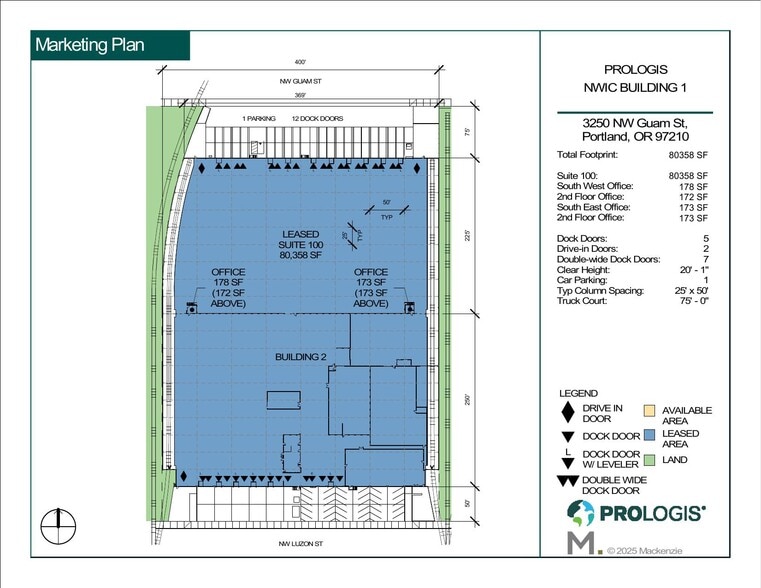 3250 NW Guam St, Portland, OR for lease - Site Plan - Image 2 of 3