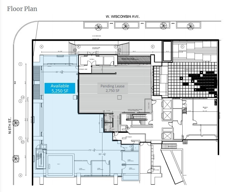 735 W Wisconsin Ave, Milwaukee, WI for lease Floor Plan- Image 1 of 1