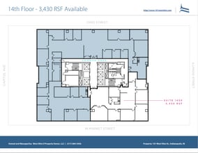 101 W Ohio St, Indianapolis, IN à louer Plan d’étage- Image 1 de 1