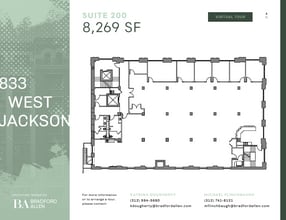 833 W Jackson Blvd, Chicago, IL for lease Floor Plan- Image 1 of 8