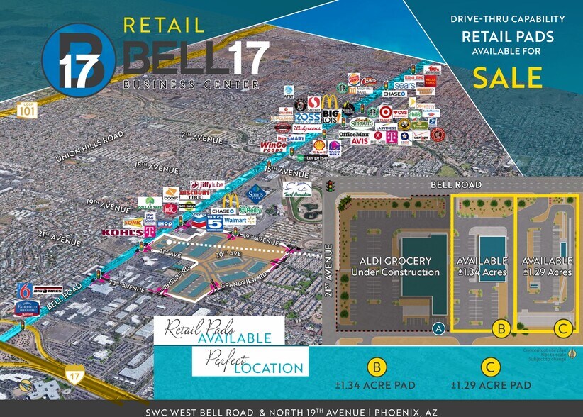 SWC W Bell Rd & N 19th Ave, Phoenix, AZ à vendre - Photo principale - Image 1 de 2