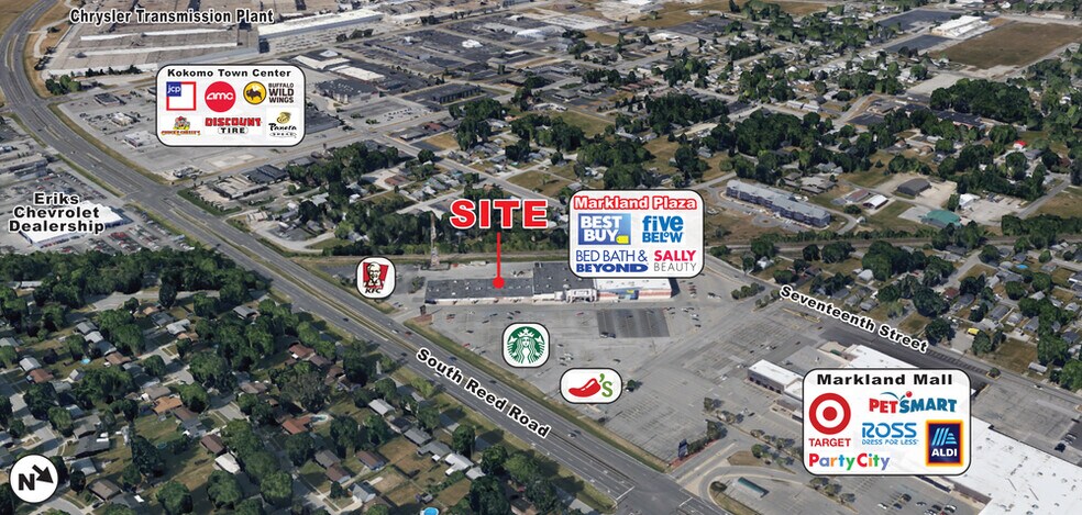 1403-1437 S Reed Rd, Kokomo, IN à louer - Photo du bâtiment - Image 3 de 6