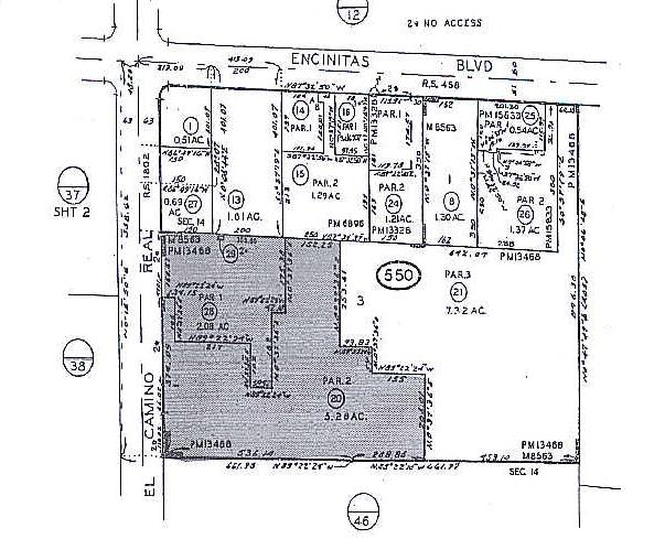 205-207 S El Camino Real, Encinitas, CA for sale - Plat Map - Image 1 of 1