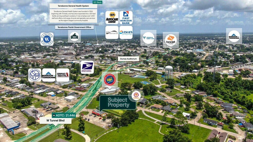 709 W Tunnel Blvd, Houma, LA à vendre - Photo du bâtiment - Image 2 de 3