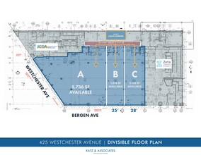 425 Westchester Ave, Bronx, NY à louer Plan d’étage- Image 2 de 2