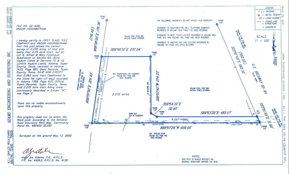 5126 S Clack St, Abilene, TX à vendre - Plan cadastral - Image 2 de 3
