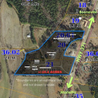 Plus de détails pour 289 Highway 371, Marietta, MS - Industriel à vendre