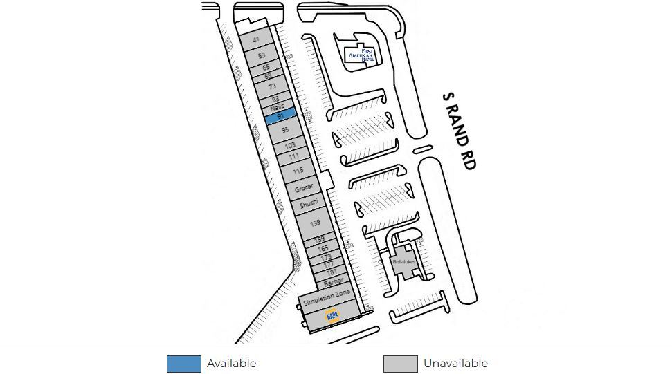 33-193 S Rand Rd, Lake Zurich, IL à louer - Plan de site - Image 2 de 6