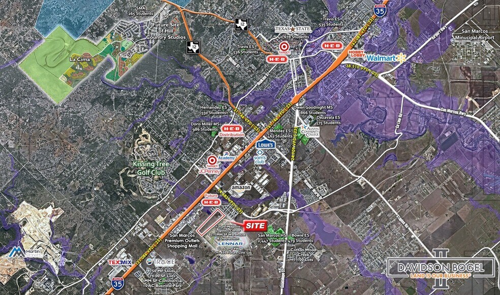 I-35 & Center Point Rd., San Marcos, TX à vendre - Photo du bâtiment - Image 2 de 2