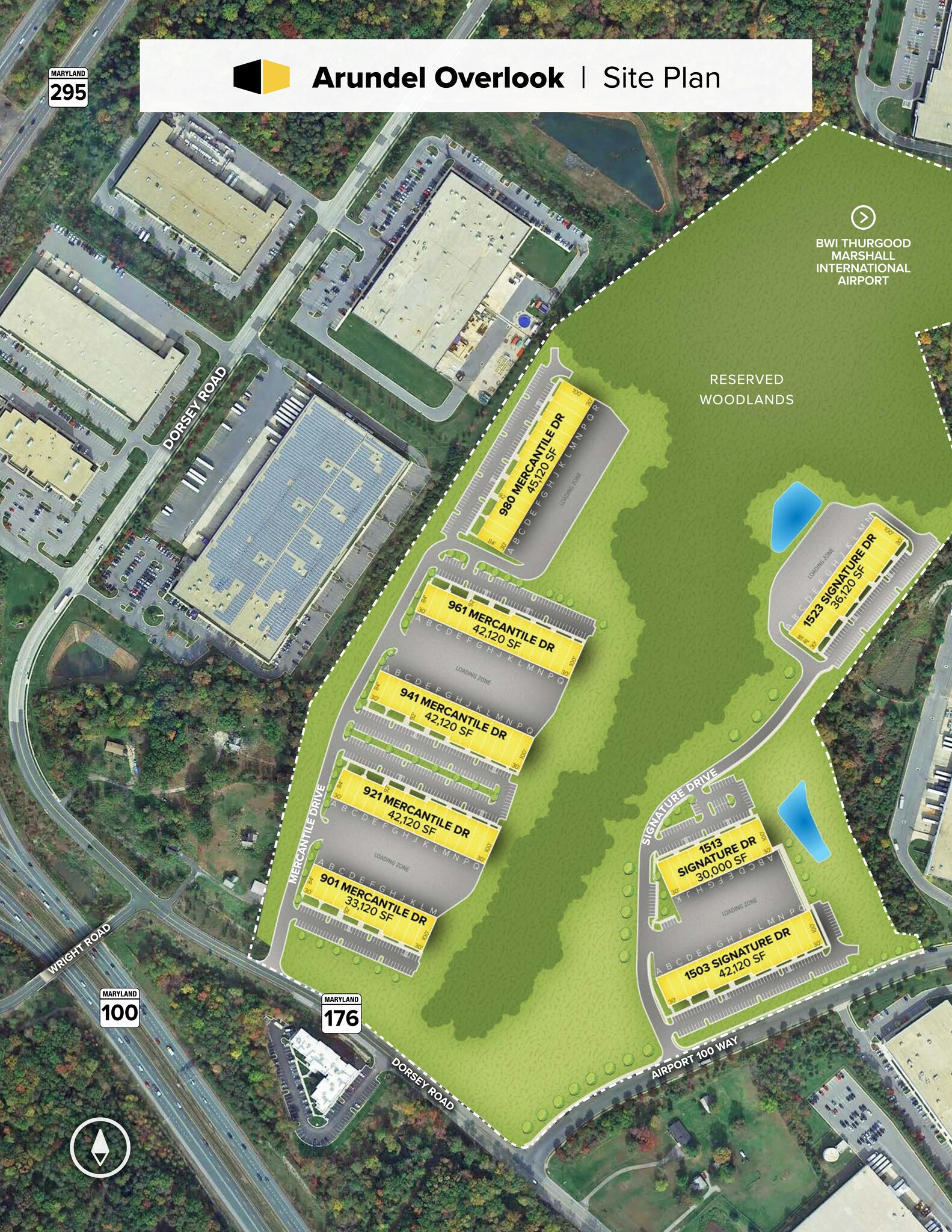 1503 Signature Dr, Hanover, MD à louer Plan de site- Image 1 de 2