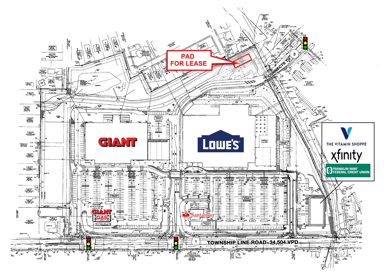 116 Township Line Rd, Havertown, PA à louer Plan de site- Image 1 de 3