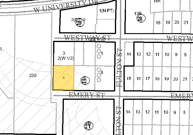 1300 Fulton St, Denton, TX for lease - Plat Map - Image 3 of 12