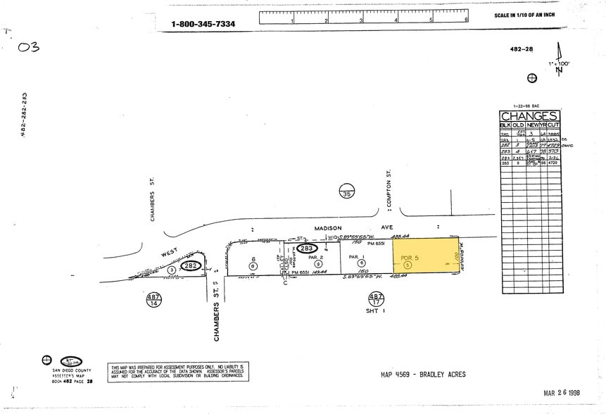 275 W Madison Ave, El Cajon, CA à vendre - Plan cadastral - Image 2 de 16