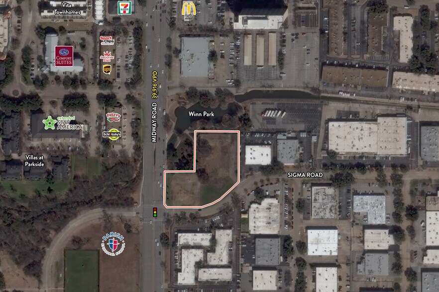 4205-4219 Sigma Rd, Farmers Branch, TX à vendre - Photo du bâtiment - Image 2 de 3