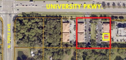 2940-2946 University Pky, Sarasota, FL - Aérien  Vue de la carte